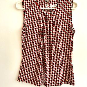 New! Cabin Klein Printed Formal Blouse